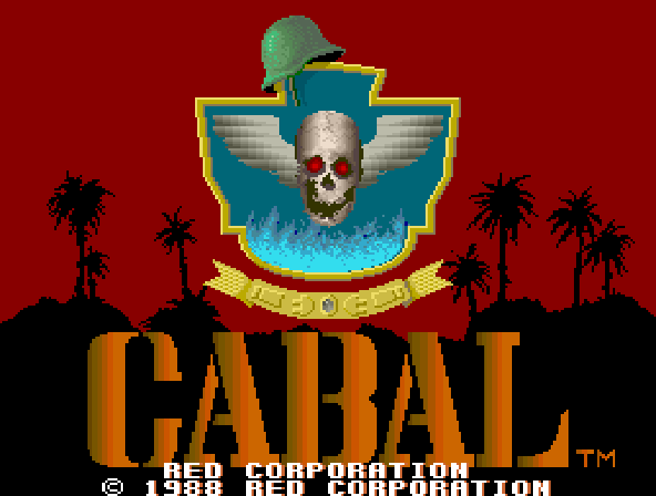 Cabal (bootleg of Joystick version, set 1, alternate sound hardware) Title Screen